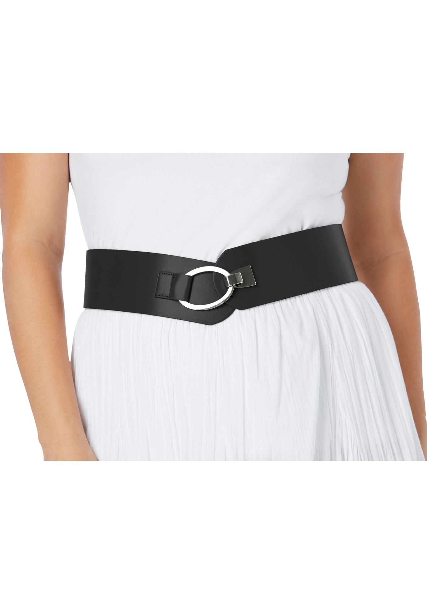 Women's Contour Belt by Accessories For All in Black (Size 26/28)