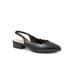 Wide Width Women's Joselyn Slingback by Trotters in Black (Size 9 1/2 W)