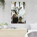 Gracie Oaks Black & Goat In Tilt Shift Lens - 1 Piece Rectangle Graphic Art Print On Wrapped Canvas in White | 36 H x 24 W x 1.25 D in | Wayfair