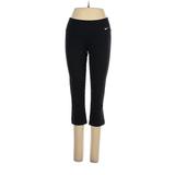 Nike Active Pants - Mid/Reg Rise Skinny Leg Cropped: Black Activewear - Women's Size Small