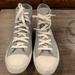 Converse Shoes | Converse Chuck Taylor All Star White Low Leather Shoes Size Women's 10 Mens 8 | Color: Gray | Size: 10