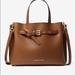 Michael Kors Bags | Michael Kors Leather Satchel With Gold Tone And Shoulder Strap. | Color: Brown | Size: Os