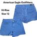 American Eagle Outfitters Shorts | American Eagle Outfitters Hi Rise Shortie Super Stretch Jean Shorts Size 12 | Color: Blue | Size: 12