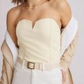 Anthropologie Tops | Anthropologie | Porridge | Bustier Tube Top | Ivory | Size X-Large | Color: Cream/White | Size: Xl