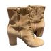 Coach Shoes | Coach Womens Dean Lace-Up Bootie Size 7.5 | Color: Tan | Size: 7.5