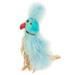 Blue Beauty Plush Catnip & Silvervine Bird and Feather Cat Toy, Small
