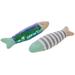 Flipper Fish Catnip & Silvervine Cat Toy, Small, Set of 2, Assorted