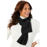 Women's Microfleece Scarf by Accessories For All in Black