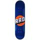RAD Unisex – Erwachsene Solid Logo Skateboard, Navy, 8.25"