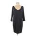 Old Navy Casual Dress - Sweater Dress: Gray Print Dresses - Women's Size Small