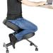 Vivo Adjustable Ergonomic Kneeling Chair Metal in Gray | 17.6 W x 12 D in | Wayfair DN-CH-K01B