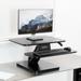 Vivo Black Desk Riser Wood in Black/Brown | 25 W x 27.75 D in | Wayfair DESK-V001G
