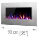 Noble Flame VEGAS 900 Edelstahl Elektro Wandkamin [B-Ware]