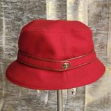 Coach Accessories | Coach Red Wool Bucket Hat Size M/L | Color: Red | Size: Os
