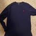 Polo By Ralph Lauren Shirts | Long Sleeve Polo Shirt Junior Size Xl 18-20 In Navy Blue. | Color: Blue | Size: Xl