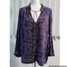 Free People Tops | Free People Tunic Boho Top Bell Sleeve Top S | Color: Blue/Purple | Size: S