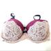 Victoria's Secret Intimates & Sleepwear | Dream Angels Victorias Secret Bra 32dd Lined Demi Purple Pink Floral Lace | Color: Pink/Purple | Size: 32e (Dd)