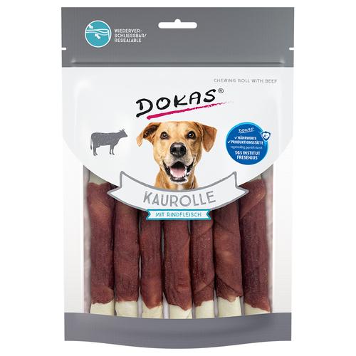 3x 190g Dokas Kaurolle Rindfleisch Hundesnacks