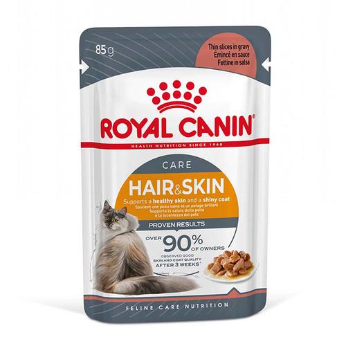 24x 85g Royal Canin Hair & Skin Care in Soße Katzenfutter nass