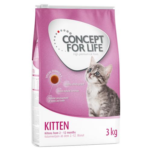 3kg Kitten Concept for Life Katzenfutter trocken