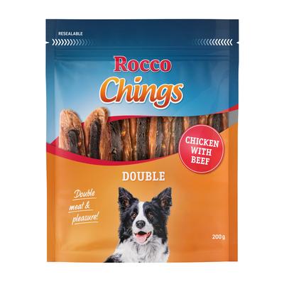 Rocco Chings Double Hundesnacks Huhn & Rind