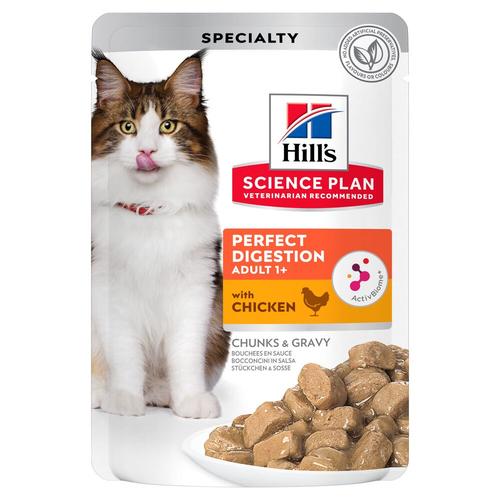 24x 85g Hill's Science Plan Adult Perfect Digestion Huhn Katzenfutter nass