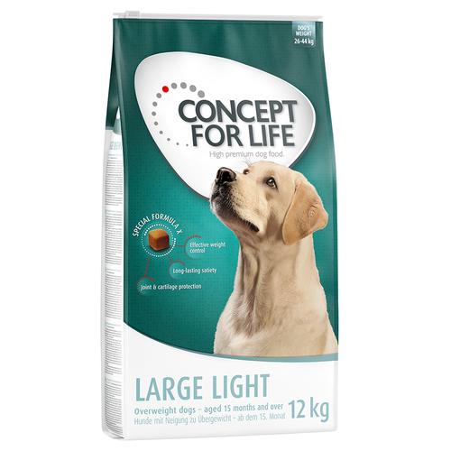2x12 kg Large Light Concept for Life Hundefutter trocken
