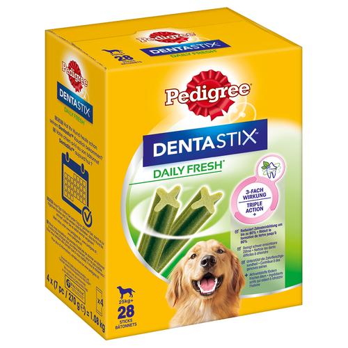 168Stück Fresh - für große Hunde (></noscript>25 kg) Sparpaket! 168 x Pedigree Dentastix Tägliche Zahnpflege...