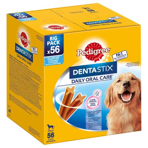 168Stück für große Hunde (></noscript>25 kg) Sparpaket! 168 x Pedigree Dentastix Tägliche Zahnpflege / Fresh...