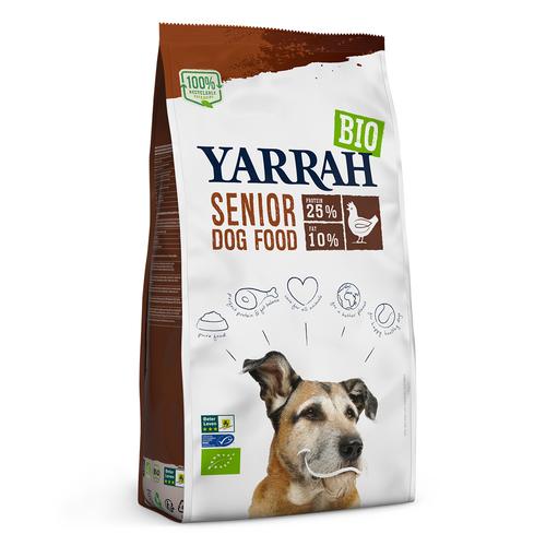 10kg Yarrah Bio Senior Huhn Hundefutter trocken