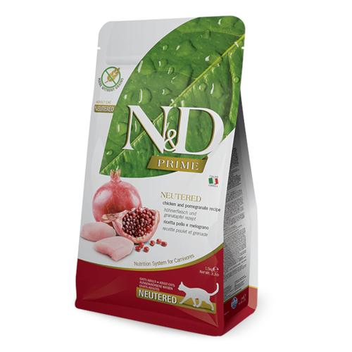 2x 1,5 kg N&D Cat Grain Free Neutered Chicken & Pomegranate Katzentrockenfutter