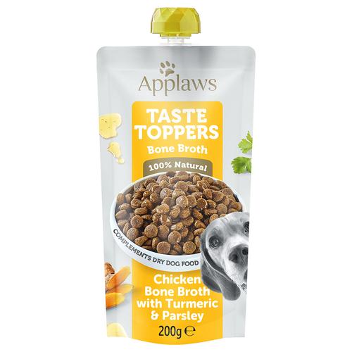 6x200ml Applaws Hund Taste Toppers Pouch Hühnerknochenbrühe mit Kurkuma & Petersilie Hundefutter...