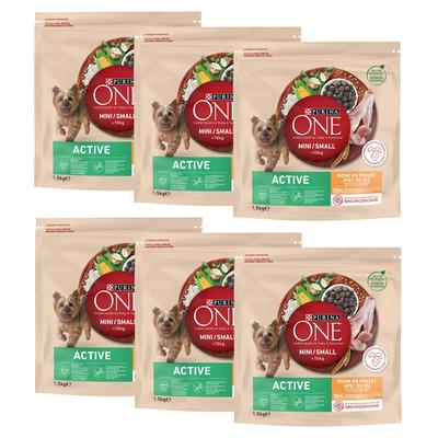 9kg PURINA ONE Mini Active Huhn & Reis Hundefutter trocken