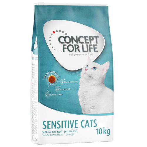 10kg Sensitive Cats Concept for Life Katzenfutter trocken