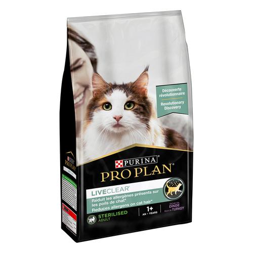 2x7kg PURINA PRO PLAN LiveClear Sterilised Adult Truthahn Katzenfutter zur Reduzierung von...