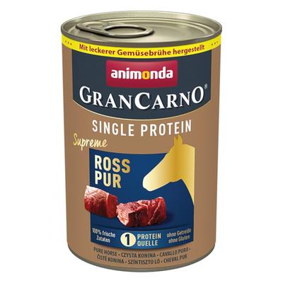24 x 400 g animonda GranCarno Adult Single Protein Supreme Ross Pur Hundefutter nass