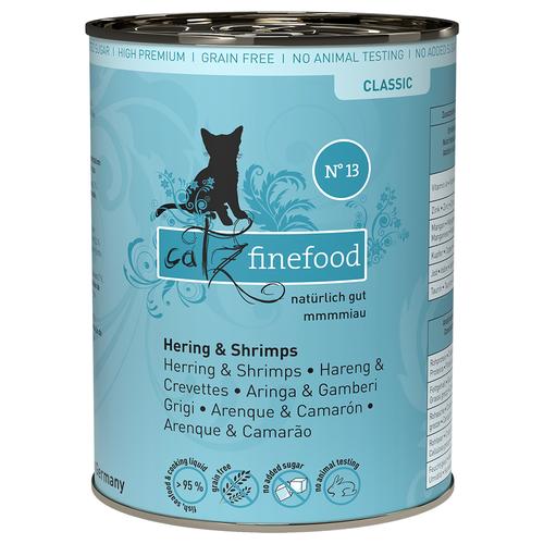 6x400g catz finefood Hering & Shrimps Katzenfutter nass