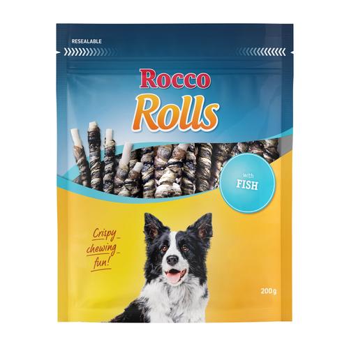 6x200g Rocco Rolls Kaurollen - mit Fisch Hundesnacks