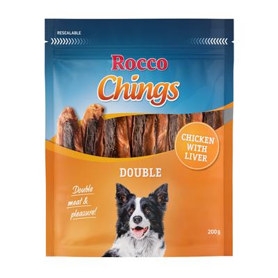 2,4kg Rocco Chings Double Hundesnacks Huhn & Leber