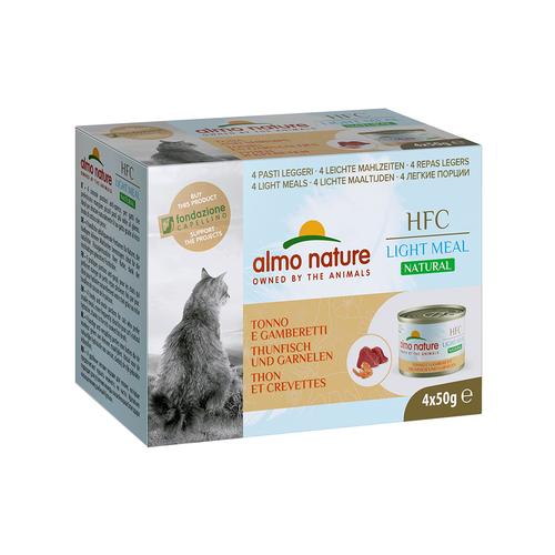 24x 50g Almo Nature HFC Natural Light Thunfisch & Garnelen Katzennassfutter