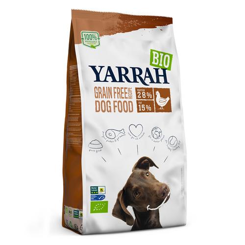 2x10kg Yarrah Bio Getreidefrei mit Bio Huhn Hundefutter trocken