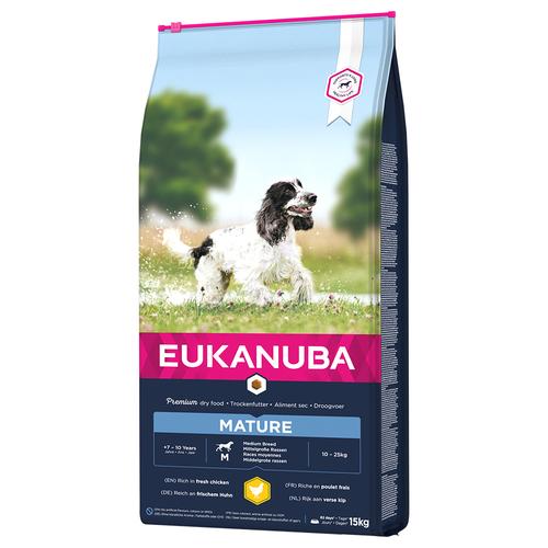 2x15kg Thriving Mature Medium Breed Huhn Eukanuba Hundefutter trocken