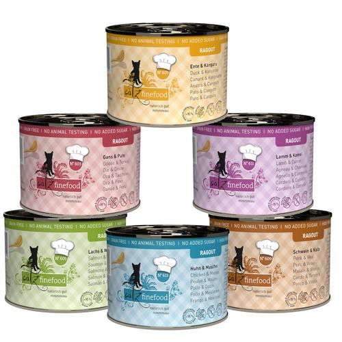 6x190g catz finefood Ragout Mixpack (6 Sorten) Katzenfutter nass