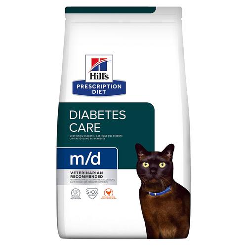 2x 3kg Hill's Prescription Diet m/d Diabetes Care mit Huhn Katzenfutter trocken