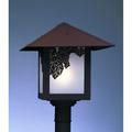 Arroyo Craftsman Evergreen 15 Inch Tall 1 Light Outdoor Post Lamp - EP-16E-TN-S