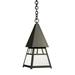 Arroyo Craftsman Dartmouth 23 Inch Tall 1 Light Outdoor Hanging Lantern - DH-8-GW-BK