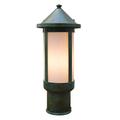 Arroyo Craftsman Berkeley 11 Inch Tall 1 Light Outdoor Post Lamp - BP-6L-CR-RC