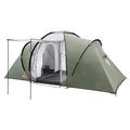 Coleman Zelt Ridgeline 4/6 Plus, 4/6 Mann Zelt, 4/6 Personen Vis-A-Vis Tunnelzelt, Campingzelt, Kuppelzelt mit Sonnendach, Wasserdicht WS 3.000mm