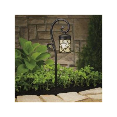 Kichler 15426BKT Textured Black Path & Spread Light Almeria 11.6W Low voltage Path & Spread Light