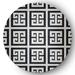 Black/White 60 x 60 x 0.12 in Area Rug - e by design Subline Geometric Flatweave Area Rug Chenille, Polyester | 60 H x 60 W x 0.12 D in | Wayfair